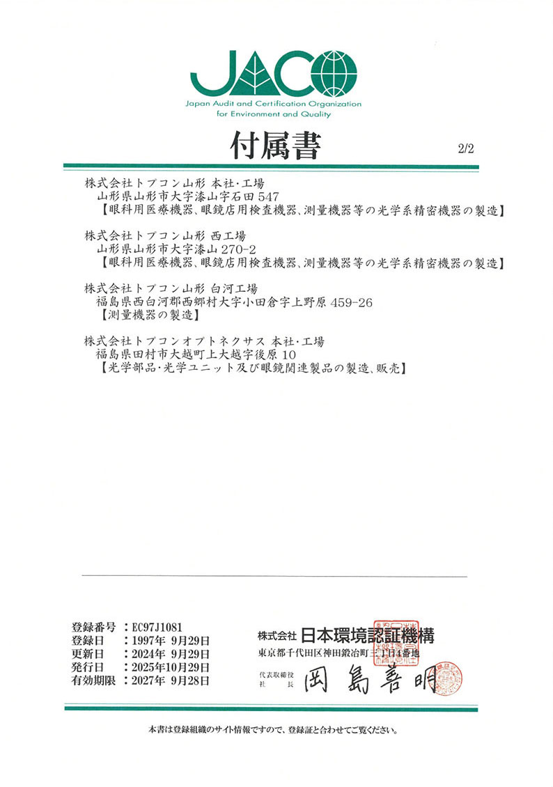 ISO14001付属書-2
